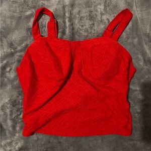 No Boundaries Red Crop Top